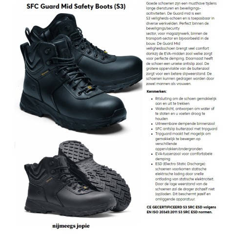 SFC security schoen S3 laag model