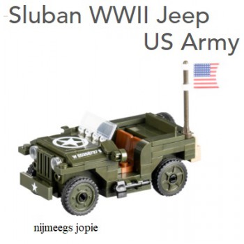sluban 70210 ww2 jeep US Army