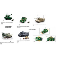 sluban bestuurbare tanks, diverse modellen