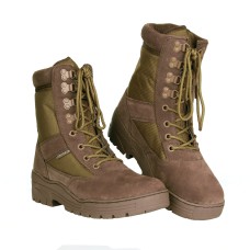 sniper schoen met rits, donker bruin of grijs
