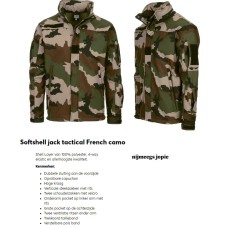 Softshell jack woodland, frans, xxl