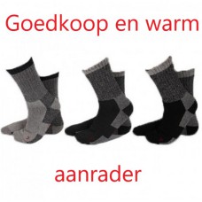 sokken 3-pack ca 40% wol, lekker dik en warm