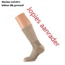 sokken 80% merino wol, heavy kort model, wintersok