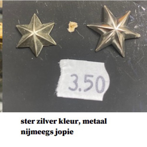 ster oud model, zilver kleurig