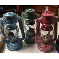 stormlantaarn, hoogte 25 cm, gekleurd