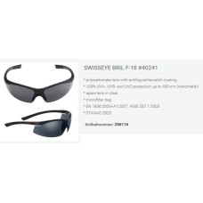 airsoft bril SwissEye bril F-18, zwart