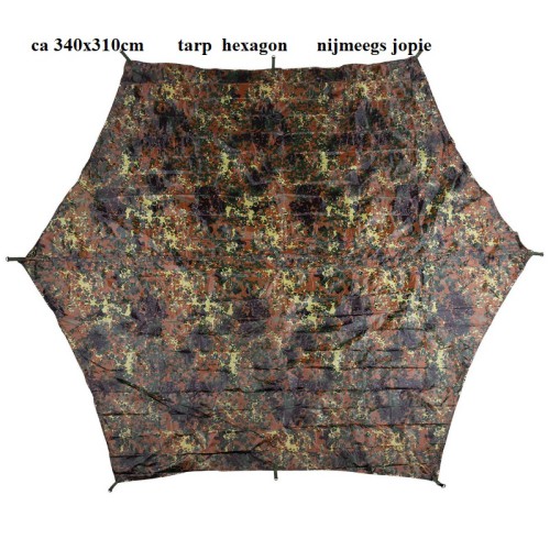 tarp Hexagon, ca 310x340cm