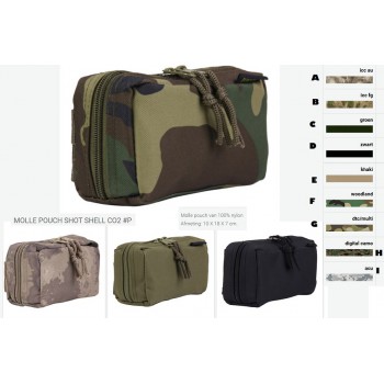 molle pouch shot shell tas