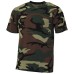 kinder t-shirt woodland camouflage