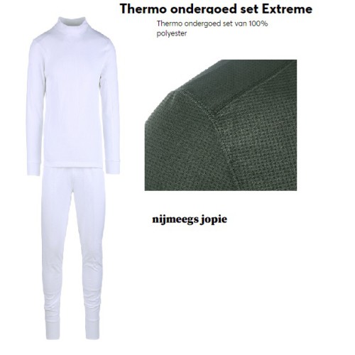 thermo set extreme fostex, broek en hemd, wit