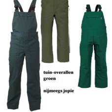 tuinoverall, 100% katoen groen