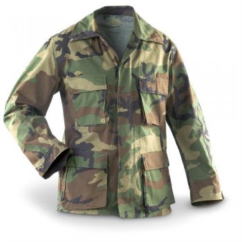 originele US woodland camouflage blouse, licht gebruikte staat