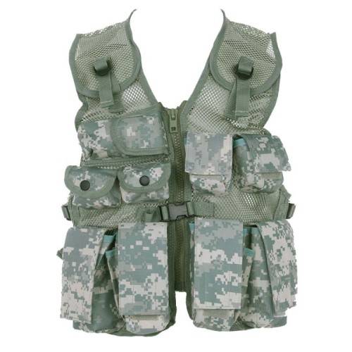 kinder tactical vest, digital acu