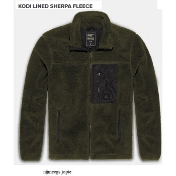 fleece jas, Vintage model Kodi, groen