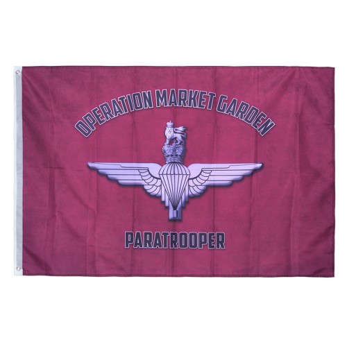 vlag D-Day Operation market Garden, rood, paratrooper