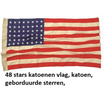 amerika vlag, katoen, 50 geborduurde sterren