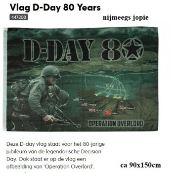 vlag D-Day D 80 jaar
