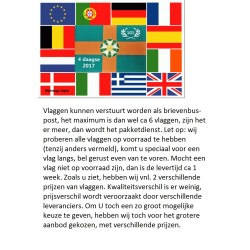 Vlaggen kunnen verstuurt worden