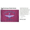 vlag D-Day Operation market Garden, rood, paratrooper