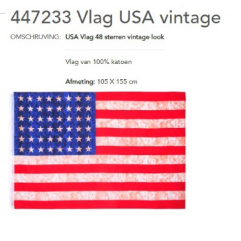 amerika vlag USA 48 sterren vintage vlag