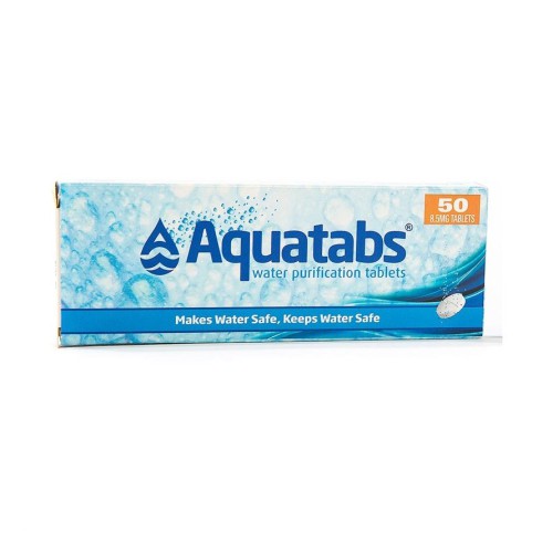 waterzuiveringstabletten, aquatabs, 50 stuks