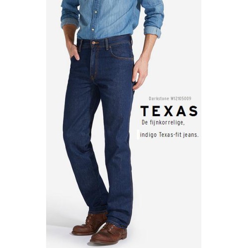 wrangler texas, darkstone spijkerbroek