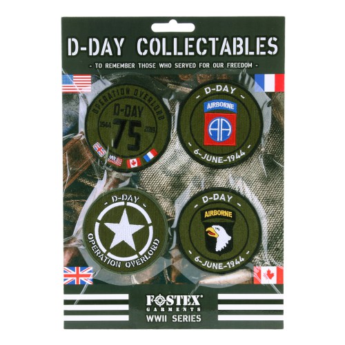 embleem D-Day set, 4p A- D