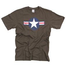 t-shirt met opdruk ww2, groen