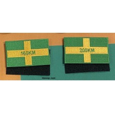 4-daagse embleem rechthoek 160km, met velcro