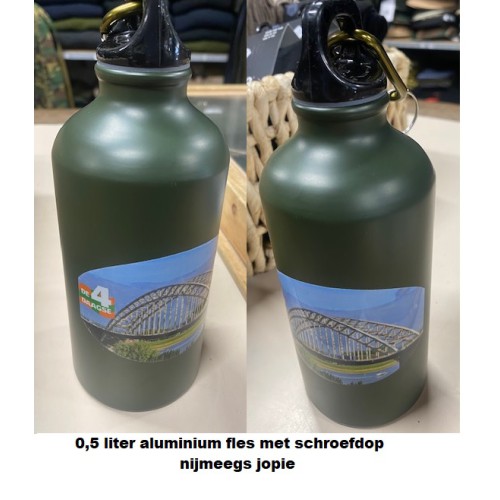 drinkfles aluminium 4-daagse, ca 0,5 liter, bidon