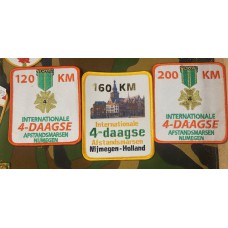 embleem rechthoek met afstand, internationale 4-daagse