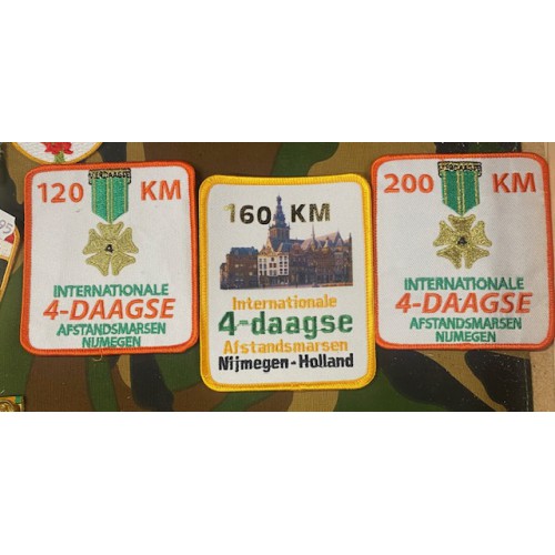 embleem rechthoek met afstand, internationale 4-daagse