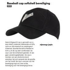 baseball pet beveiliging, V'tje, stretch, softshell baseball pet beveiliging, V'tje, stretch, softshell