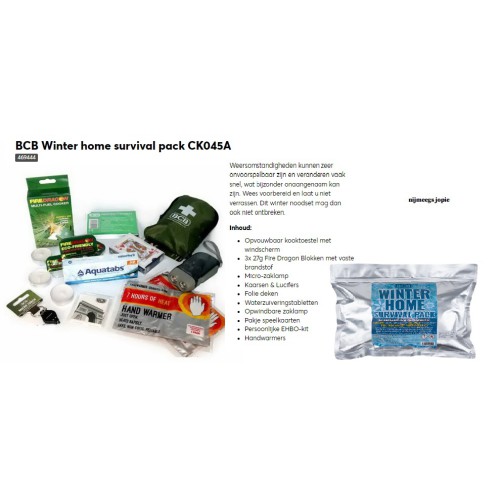 BCB survival ck045A, winterpakket