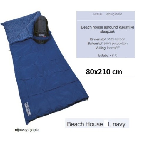 slaapzak polydaun beach large 80x210, deken
