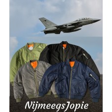 bomber MA-1 fostex blauw bomber MA-1 fostex blauw