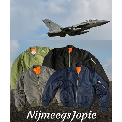 bomber MA-1 fostex blauw bomber MA-1 fostex blauw