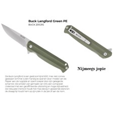 Buck 251 zakmes groen