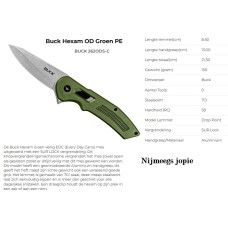 Buck 262 zakmes groen
