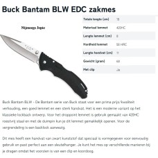 Buck 285 zwart bantam