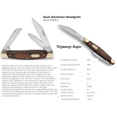 Buck 371 zakmes met hout handgreep Buck 371 zakmes met hout handgreep