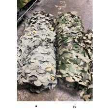 camouflage materiaal, zonder net, camonet, hoogte ca 2,2 meter, va 8,95 per meter