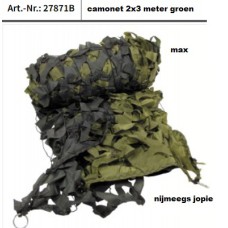 Camouflage net, 3x2 meter met net, max