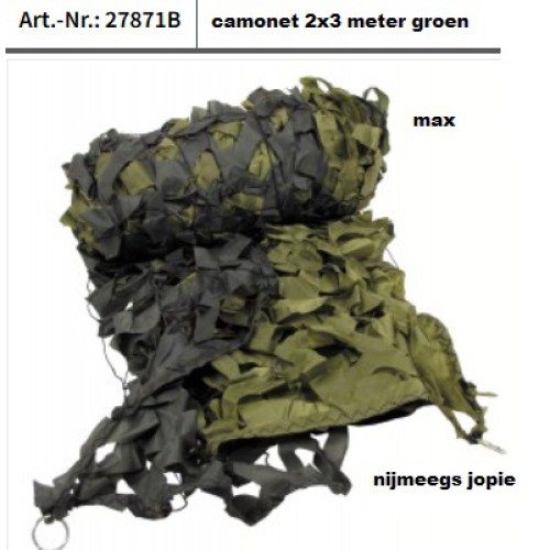 Camouflage net, 3x2 meter met net, max