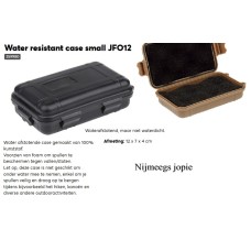 case, Waterafstotend box van 100% kunststof, zwart, klein, 12x7x4cm
