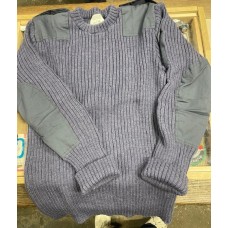 commando trui, 100% wol, blauw/grijs, origineel, ronde hals, gebruikt engels leger