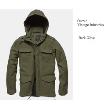 parka model darren, kleur olive, Vintage Industries
