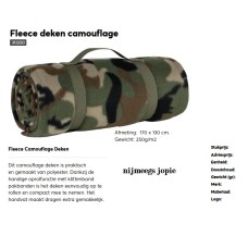 deken fleece woodland