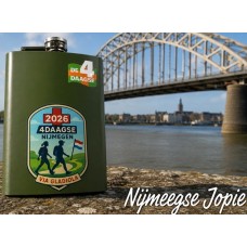 4-daagse drink-flacon 2026, metaal ca 220ml