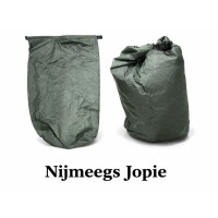 drybag drysack, 45 liter, groen, dun nylon